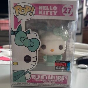 Funko Hello Kitty Lady Liberty Vinyl Figure - Mint Green and White